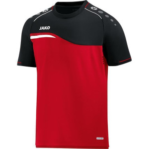 JAKO T-Shirt Competition 2.0, rot/schwarz,...