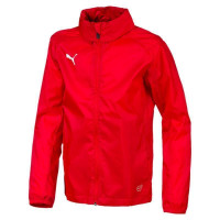 PUMA Kinder Jacke LIGA Training Rain Jacket Core,  Red- White, Größe: UK:152, FR:L