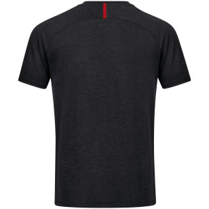 JAKO T-Shirt Challenge, schwarz meliert/rot,...