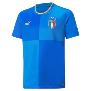 PUMA FIGC Home Shirt Replica Jr, Ignite Blue-Ultra Blue