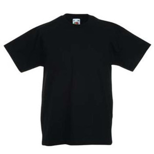 Kinder T-Shirt Basic-T Rundhals 104 schwarz
