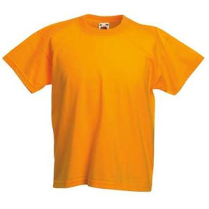 Kinder T-Shirt Basic-T Rundhals 152 sonnenblumengelb